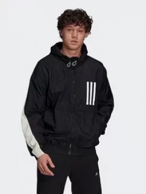 Image of adidas Sportswear W.n.d. X-city Packable Windbreaker, Beige Size M Men