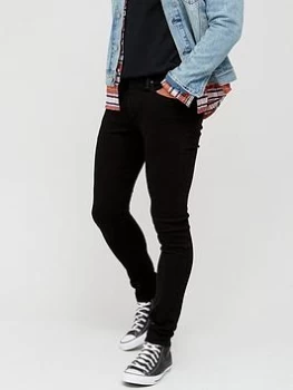 Image of Levis 519 Skinny Taper Jeans - Black, Size 36, Length Regular, Men