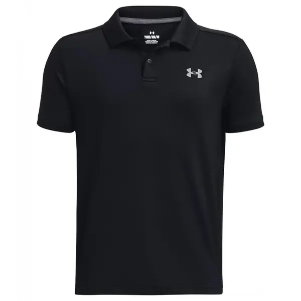 Image of Under Armour Performance Polo Black/Pitch Gray - YXL