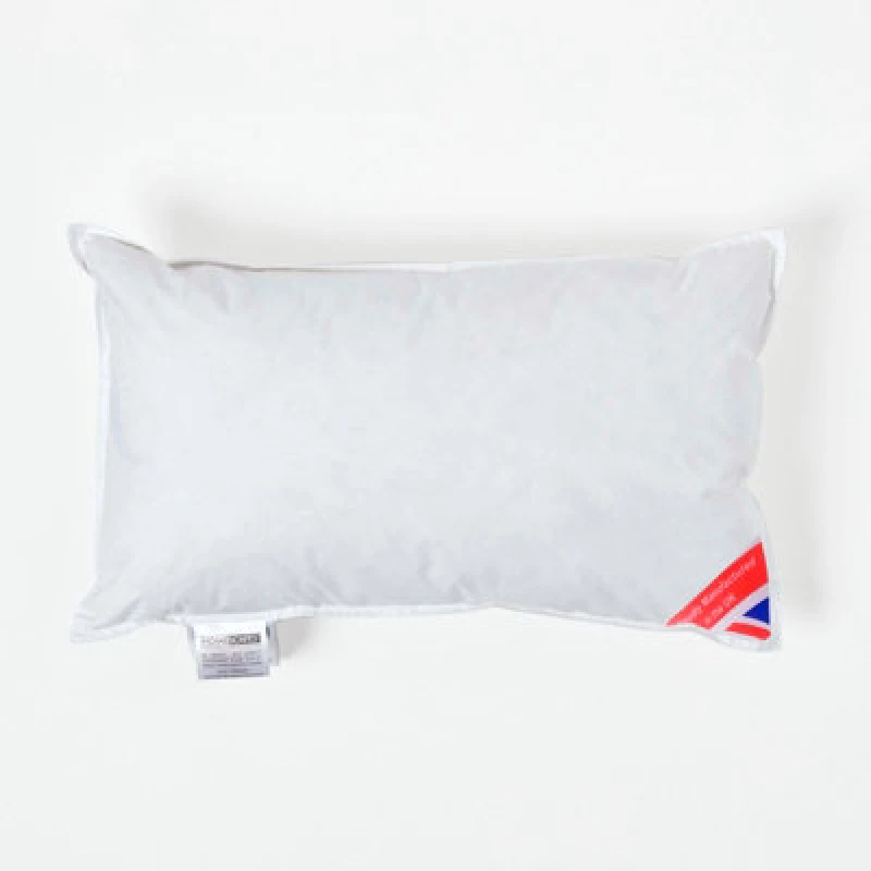 Image of Homescapes Duck Down Cushion Pads Inner Insert Filler Machine Washable 50 X 35cm (20 X 14")