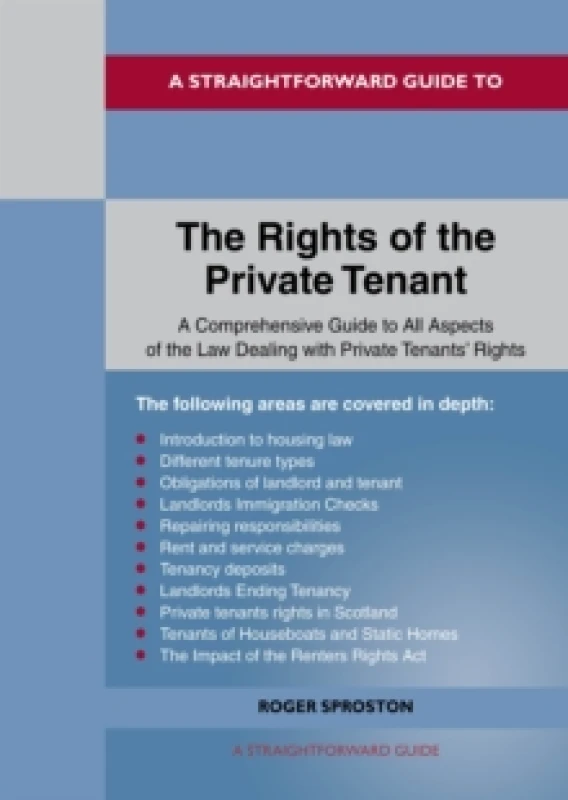 Image of A Straightforward Guide to the Rights of the Private Tenants : Revised Edition - 2025 Paperback / softback