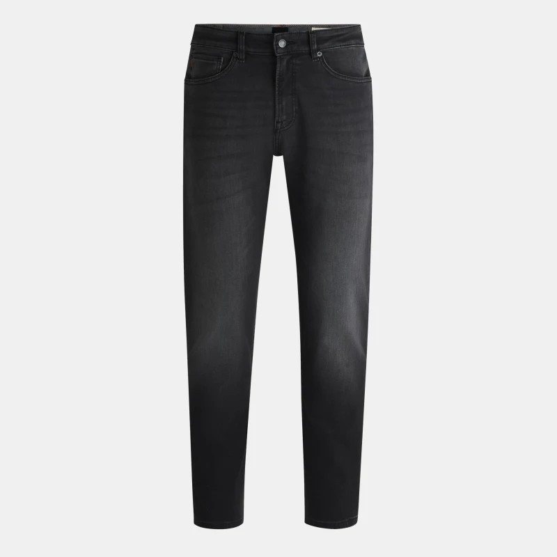 Image of Boss Mens ReMaine Straight-leg Jeans Black 005 male 32W R