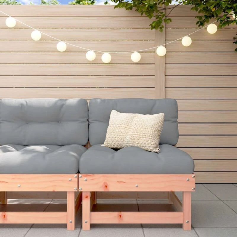Image of VIDAXL Middle Sofa with Cushions Solid Wood Douglas Vidaxl 8720845801564