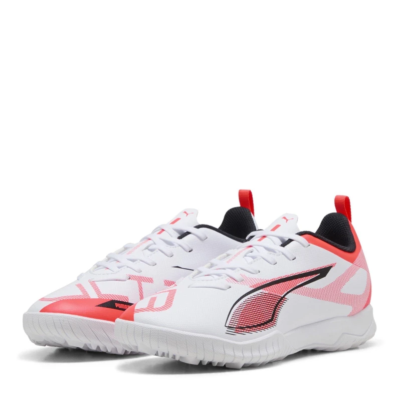 Image of Puma Puma Ultra Play Junior Astro Turf Football Boots - White C12 Male