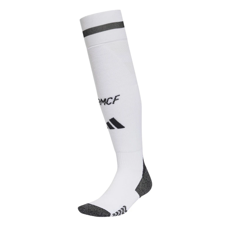 Image of adidas Real Madrid Home Socks 2024 2025 Adults White male Ladies 4-8