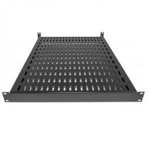 Image of Intellinet 19" Fixed Shelf 1U 600mm Depth Heavy-Duty Max 100kg Black