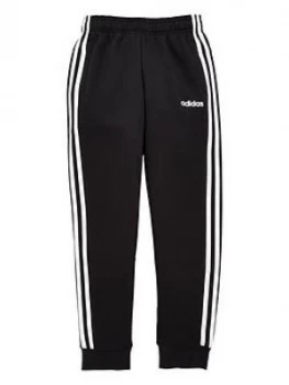 Image of adidas Youth Boys 3-Stripes Pants - Black/White, Size 4-5 Years