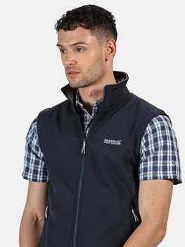 Image of Regatta Blue 'Bradwell Iii' Full Zip Softshell Bodywarmer - S