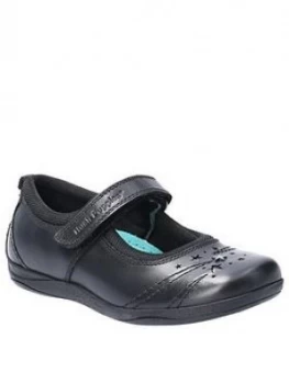 Image of Hush Puppies Amber Mary Jane School Shoe, Black, Size 6 Older