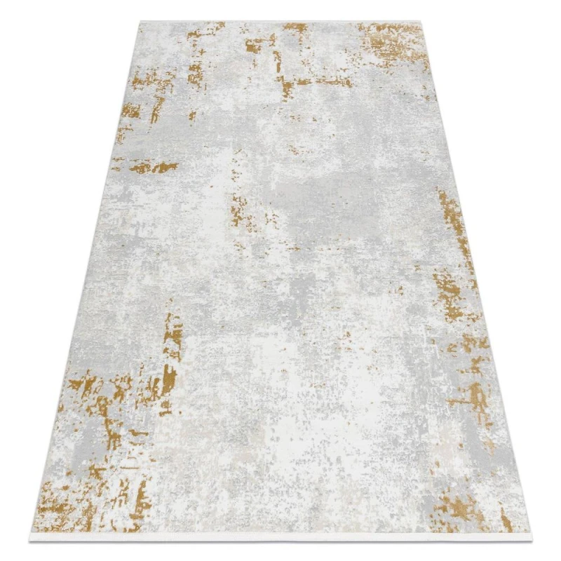 Image of RugsX Modern Carpet Duke 51378 Cream / Gold - Concrete, Stone Structured, Ve 180X270 Cm