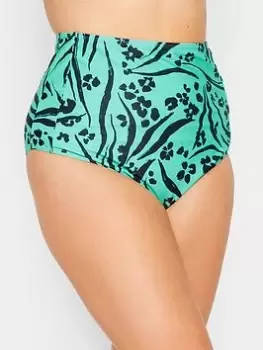 Image of Yours Abstract Animal Bikini Brief, Green, Size 18, Women