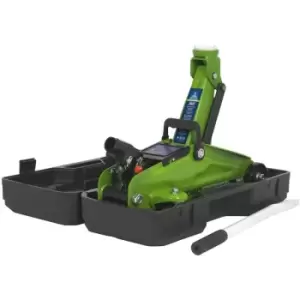 Image of 1050CXDHV Trolley Jack 2tonne Hi-Vis Short Chassis with Storage Case - Sealey