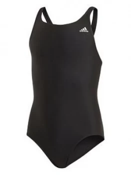 Image of adidas Youth Swim Fit Suit - Black, Size 9-10 Years, Women
