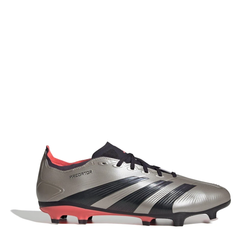 Image of adidas Predator 24 League Firm Ground Boots - Silver Silver 10