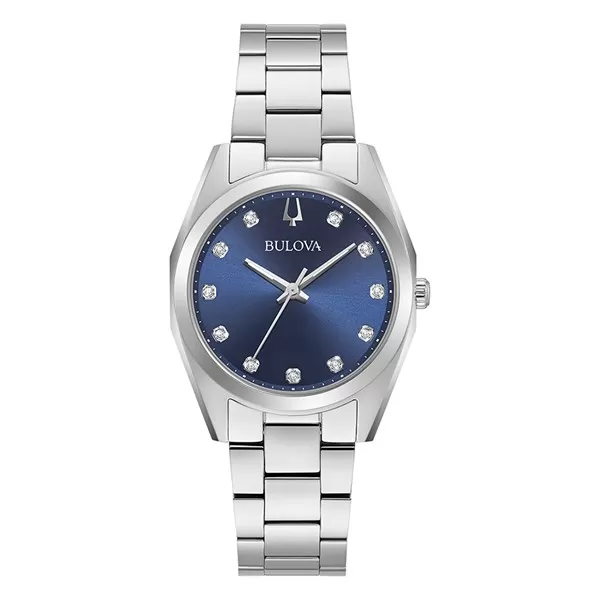 Image of Bulova 96P229 Diamond Stainless Steel Bracelet Watch - W83176