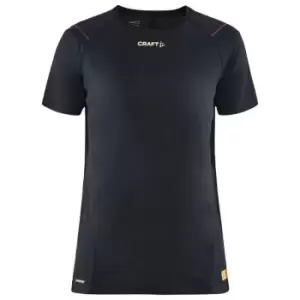 Image of Craft Womens/Ladies Pro Hypervent T-Shirt (S) (Black)