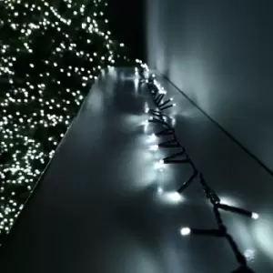 Image of 1000 LED 25m Premier Christmas Outdoor Multi Function Timer Lights in Cool White