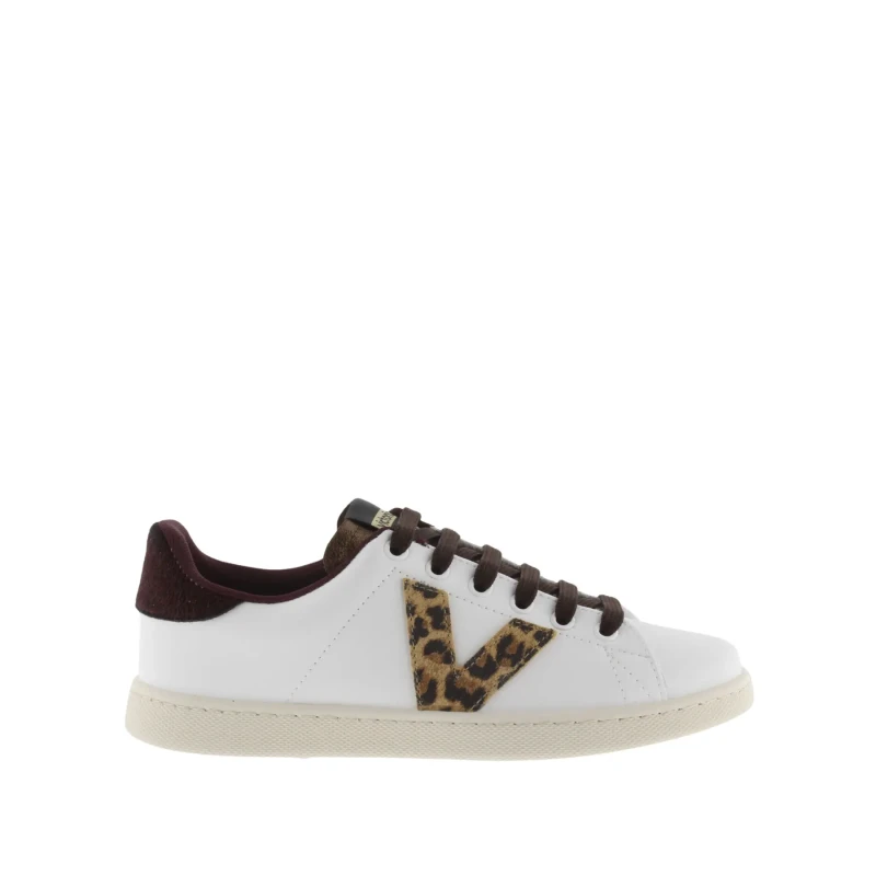 Image of Victoria Leather-look animal print trainers For Her Victoria Rouge Female 37