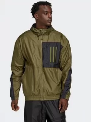 Image of adidas Sportswear W.n.d. Primeblue Jacket, Green Size M Men