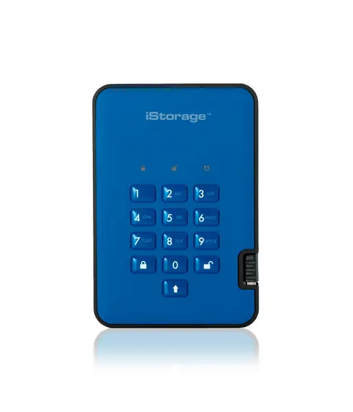 Image of iStorage diskAshur² SSD 16TB Blue Secure Portable Solid State Drive