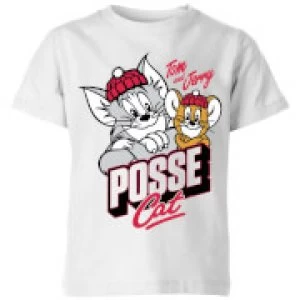 Image of Tom & Jerry Posse Cat Kids T-Shirt - White - 9-10 Years