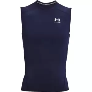 Image of Under Armour Armour Heat Gear Armour Compression Sleeveless Tee - Blue