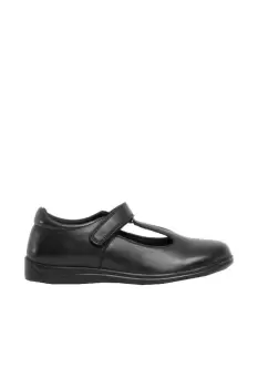 Image of Touch Fastening Leather School Shoes