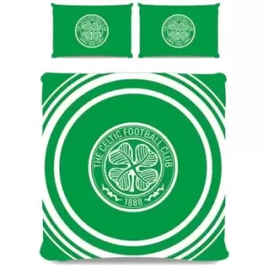 Image of Celtic FC Pulse Duvet Cover Set (Double) (Green) - Green