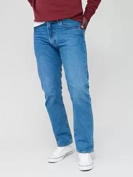 Image of Levis 551Z Authentic Straight Fit Jeans - Medium Indigo, Medium Indigo, Size 30, Inside Leg Long, Men