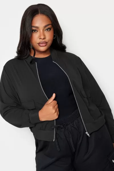 Image of Yours Yours Scuba Formal Bomber Black, Size 26-28, Women