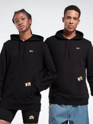 Image of Reebok Tech Style Pride Graphic Sweatshirt, Black, Size XL, Men