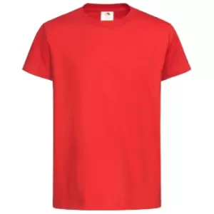Image of Stedman Childrens/Kids Classic Organic T-Shirt (L) (Scarlet Red)