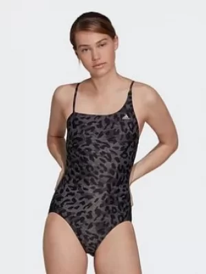 Image of adidas Sh3.ro Asymmetric Summerglow Swimsuit, Turquoise/Blue, Size 32, Women