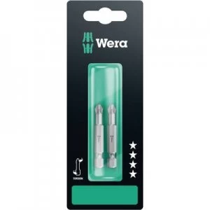 Image of Wera 851/4 TZ SB SiS Philips bit PH 2 Tool steel alloyed, hardened F 6.3 2 pcs