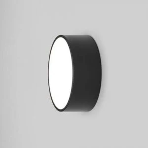 Image of LED 1 Light Outdoor Small Flush Light Textured Black IP65