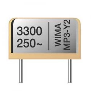 Image of MP3 Y2 suppression capacitor Radial lead 4700 pF 20 10 mm L x W x H 13.5 x 5 x 10 mm Wima MPY20W1470FB00MSSD 1 pc