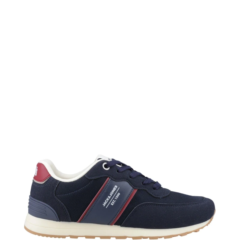 Image of Jack & Jones Jack & Jones Spirit Runner Trainers - Navy, Size 9, Men Navy W5Q1Z Male 9