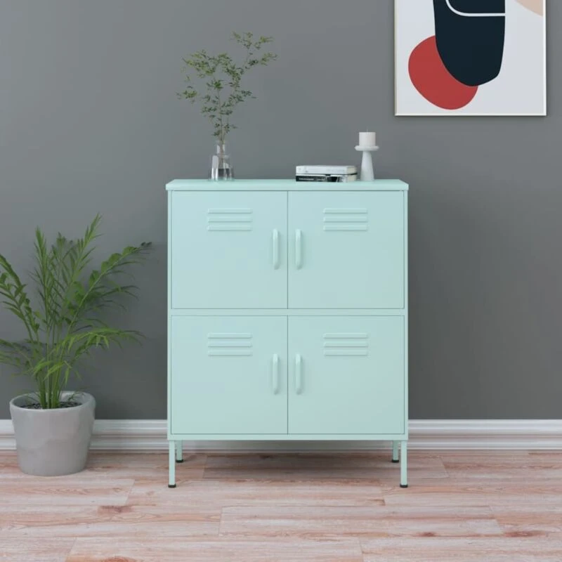 Image of VIDAXL Storage Cabinet Mint 80x35x101.5cm Steel Vidaxl 8720286564523