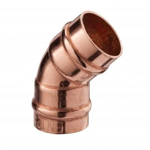 Image of Wickes Solder Ring Obtuse Elbow - 22mm