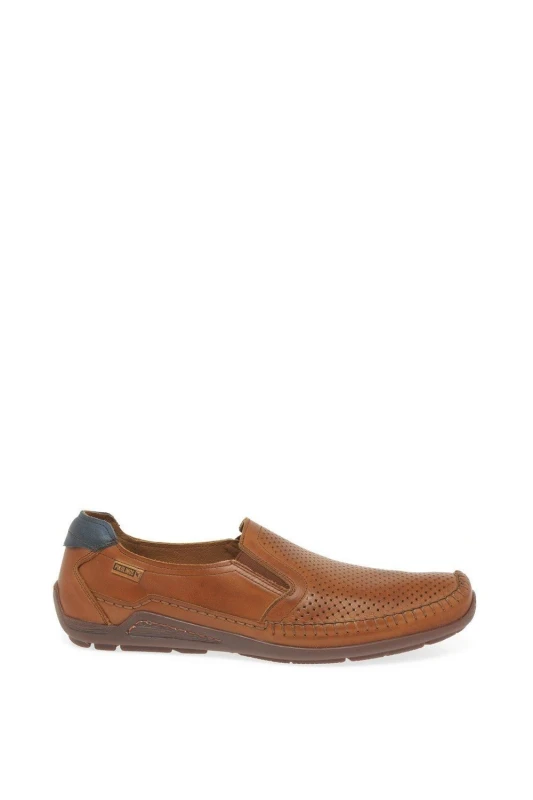Image of Pikolinos Mens 'Arquet' Slip On Shoes in Brown Size: 8 Brown Male 8