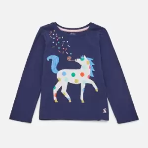 Image of Joules Kids Ava Cotton-Jersey Long Sleeve Top - 7 Years