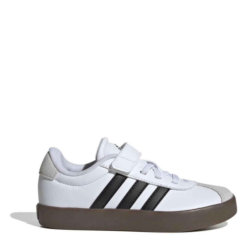 Image of adidas Vl Court 3.0 Shoes Child Boys White/Gum male C12 (30.5)