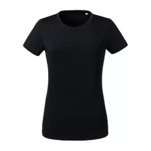 Image of Russell Womens/Ladies Heavyweight Short-Sleeved T-Shirt (XXL) (Black)