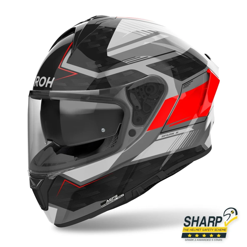 Image of Airoh Spark 2 Zenith Red Gloss Full Face Helmet Size XL