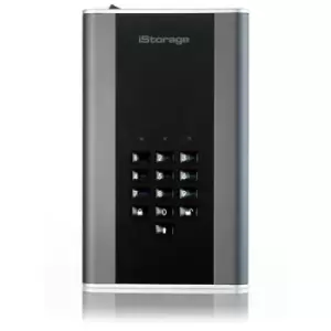 Image of iStorage diskAshur DT2 256-bit 8TB USB 3.1 FIPS Level 3 certified secure encrypted desktop hard drive IS-DT2-256-8000-C-X