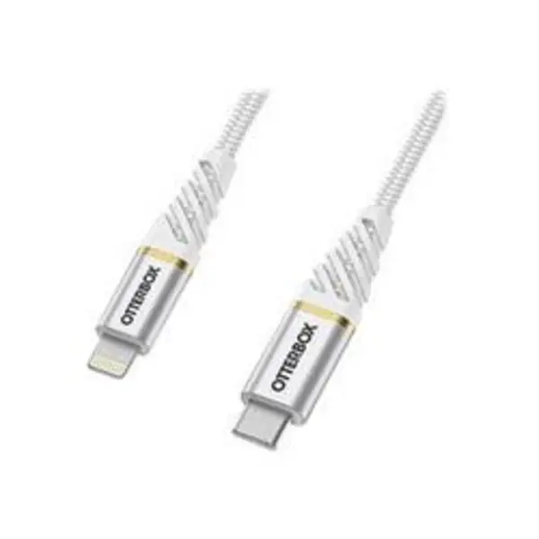 Image of OtterBox Premium Cable USB C-Lightning 1m White 78-52651