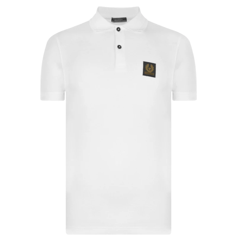 Image of Belstaff Cotton Pique Polo White male 3XL