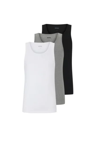 Image of Boss TankTop 3P Classic 10243514 01 Tank Tops S White 58098901350