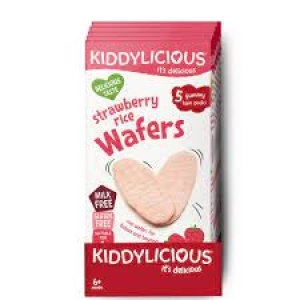 Image of Kiddylicious Strawberry Mini Wafers 4x 4g
