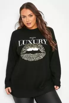 Image of 'Believe In Luxury' Slogan Soft Touch Top